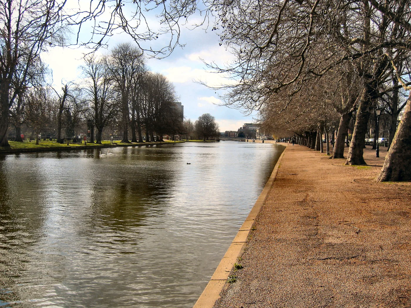Bedford Embankment, the course for Keech Hospice's 5k Santa Run on Sunday 13 December